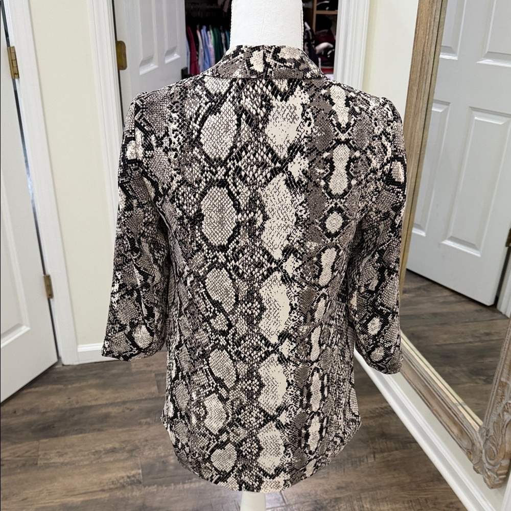 Express Snakeskin Pattern Blazer Jacket - image 4